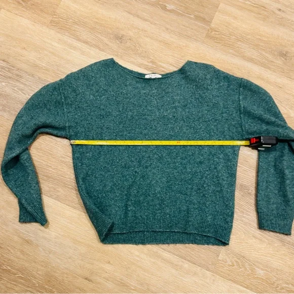 Z Supply Green Crew Neck Sweater with Textured Knit - Picture 4 of 5